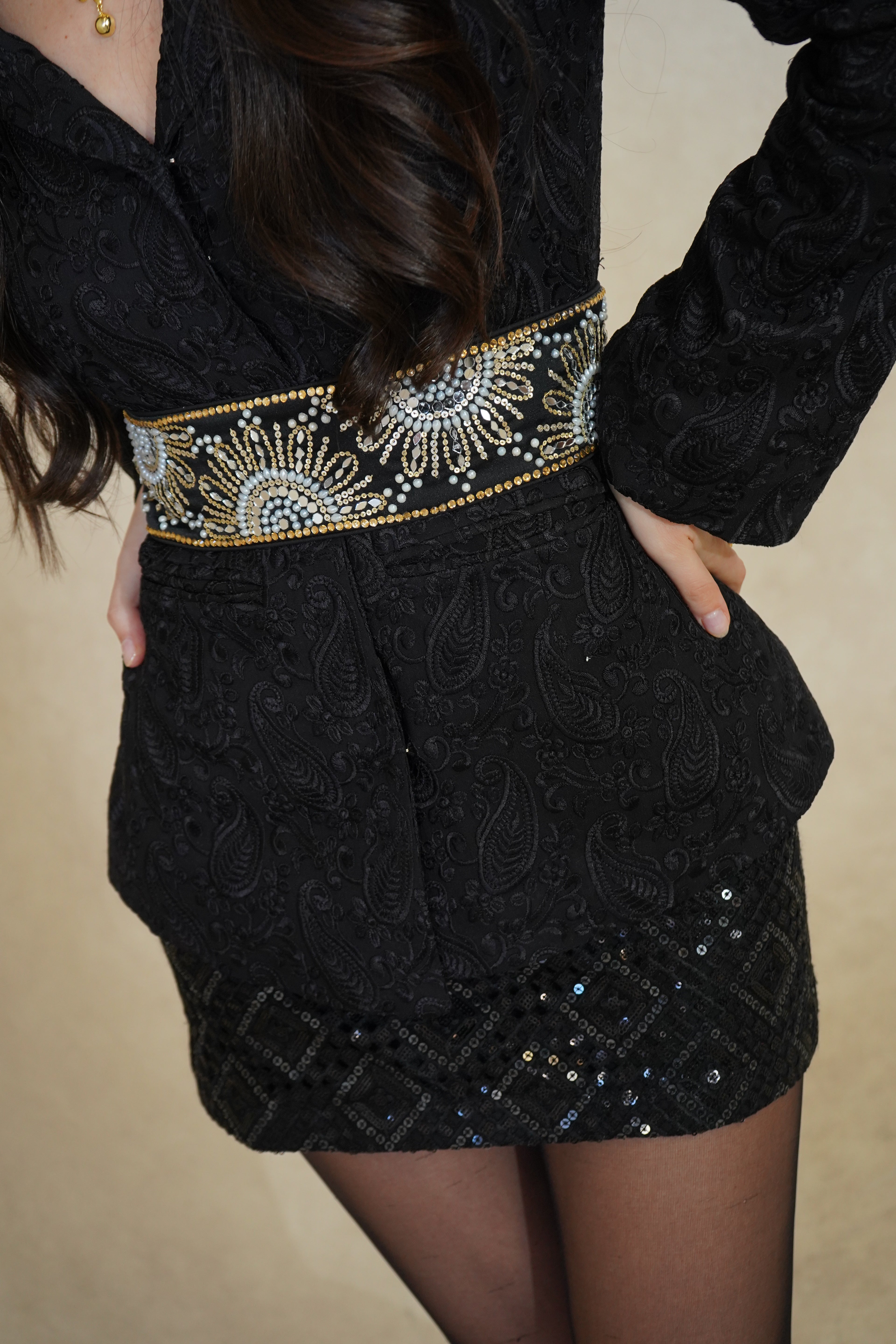 Black Paisley Blazer